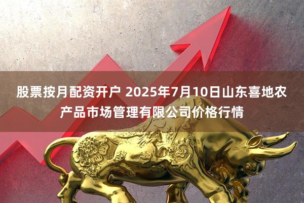 股票按月配资开户 2025年7月10日山东喜地农产品市场管理有限公司价格行情